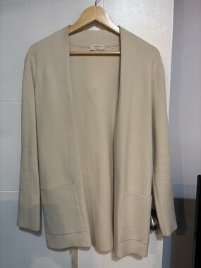 Babaton Cream Open-Front Shawl Collar Jacket